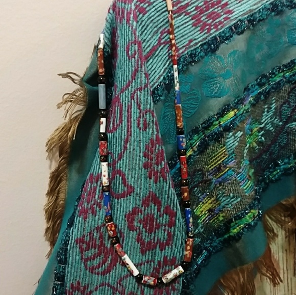 Vintage African Trade Bead Necklace - Picture 1 of 8
